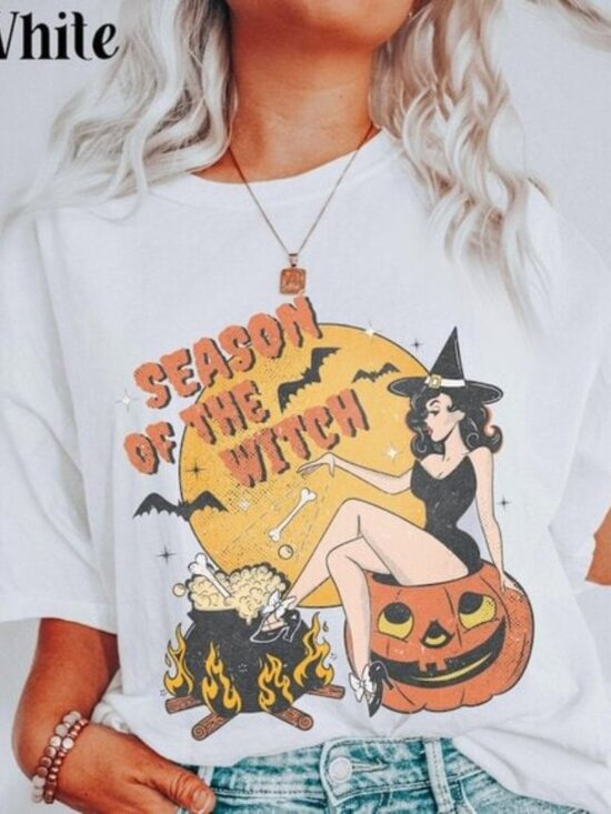 Tops - Cute Witch Shirt, Funny Halloween Tee, Witch Shirt Gift For Halloween